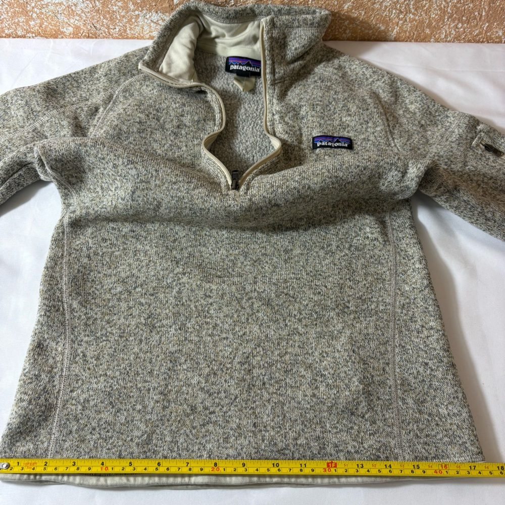 Patagonia Better Sweater 1/4 Zip Pull Over Fleece Long Sleeve Pelican Size Small - Picture 14 of 14